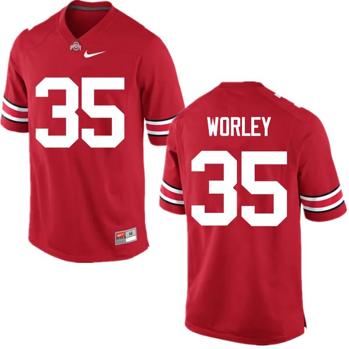 Chris Worley Ohio State Buckeyes Men's NCAA #35 Nike Red College Stitched Football Jersey QGX7556SK